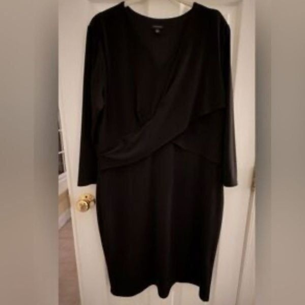 Ann Taylor Long Sleeve Black Dress size 18